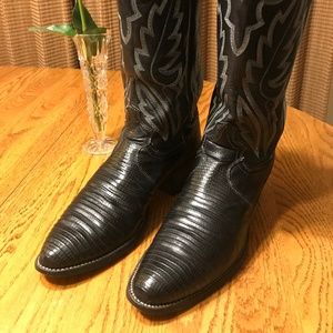 Justin Lizard Cowboy Boots